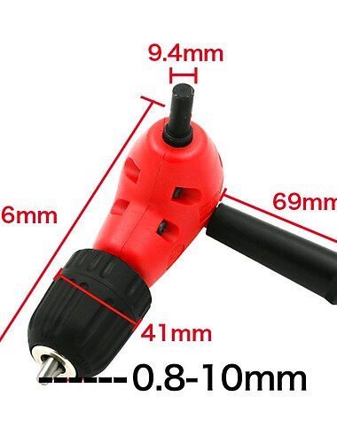  مثقاب بزاوية 90 درجة بزاوية مثقاب عالمي لزاوية مفك البراغي المعدنية بسهولة أقفال عالية الجودة