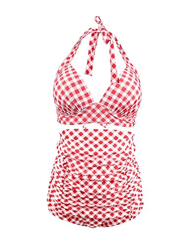  Tupfen Retro Vintage 1950er Bademode Bikini Badeanzug Damen Maskerade Party / Abend Junggesellinnenabschiedsparty Erwachsene Oberteil Shorts