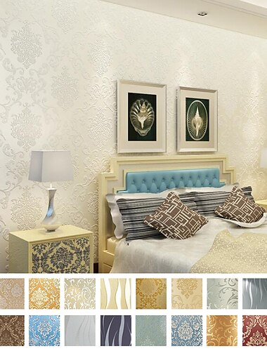  behang wandbekleding sticker film peel and stick moderne water rimpel 3d nonwoven home decor 53*950 cm