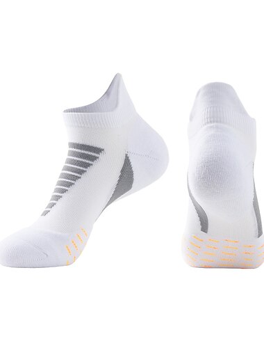  Herren Socken Radsocken Übung im Freien Fahhrad / Radsport Atmungsaktiv Weich Schweißableitend 5 Paare Streifen Polyester Nylon Violett Schwarz Weiß Einheitsgröße / elastisch