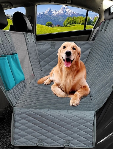  hond auto bekleding waterdicht huisdier reizen hond carrier hangmat auto achter achterbank beschermer mat veiligheid carrier voor honden