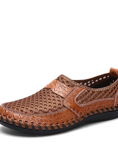  ανδρικά slip-on loafers με δίχτυ που αναπνέουν – ελαφριά casual παπούτσια οδήγησης με αντιολισθητική σόλα για το καλοκαίρι