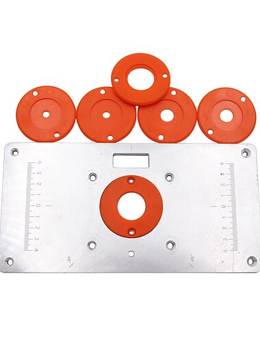  Modele de frezatoare de lemn mașină de gravat cu 6 unelte inelare masă de router placa de inserare bănci pentru prelucrarea lemnului din aluminiu