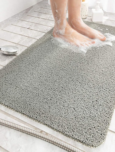  Alfombrilla de ducha para ducha interior, alfombrilla de baño de esponja vegetal, antideslizante, antimoho, antibacteriana, alfombrilla de baño de pvc suave para áreas de ducha húmedas de baño