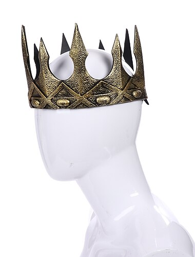  coronas de rey para hombres - corona vintage barroca, corona de reyes completa para hombres para fiesta de graduación de teatro, accesorios de vestuario para festival