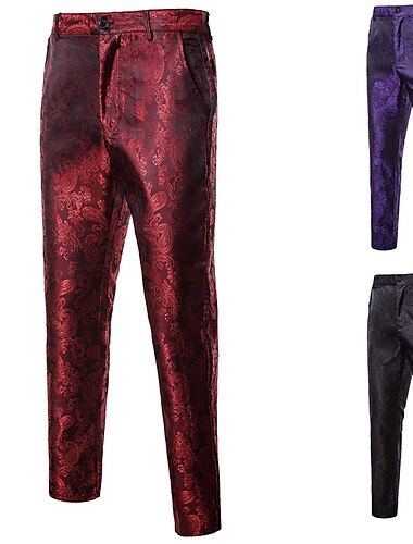  Disco Années 1980 Pantalon Disco Jacquard Homme Mascarade Soirée Club Défilé de la Fierté Adulte Pantalon