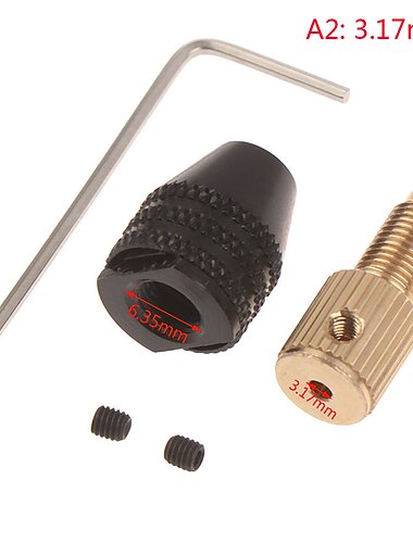  محرك كهربائي رمح مثقاب صغير تشاك تركيبات 0.5-3.2 مللي متر مثقاب صغير مثقاب تشاك عرافة مثقاب تشاك محول 2.3 مللي متر / 3.17 مللي متر