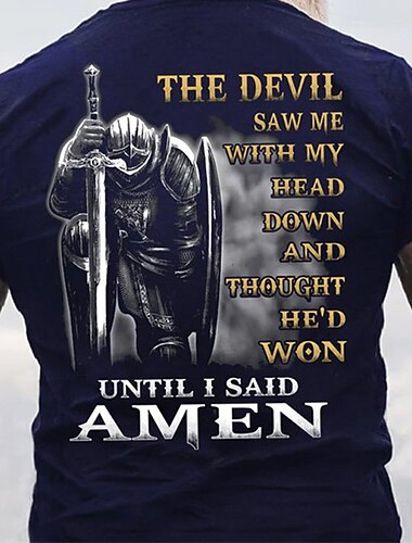 Herren Templer Kreuz Buchstabe T Shirt Grafischen T-Shirt Christliche T-Shirts Kurzarm T-Shirt 3D-Druck Rundhalsausschnitt Hemd Vintage Mode Designer Straße Lässig Täglich Schwarz Rote Marineblau