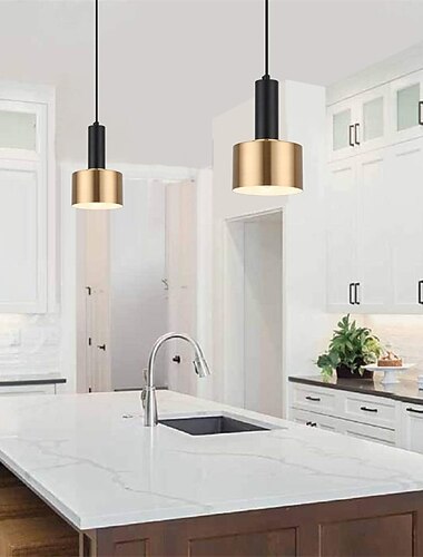  12 cm lampada a sospensione a led isola luce stile nordico metallo stile moderno elegante oro artistico moderno 220-240v