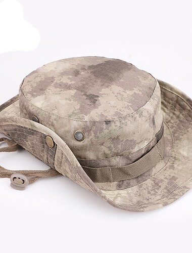  Herren Damen Tarnung Armee taktische Kappe Militär Boonie Hut Sonnenhut Angelhut Eimerkappe breite Krempe Outdoor UV-Schutz atmungsaktiv schnell trocknend Schweißtransporthut für die Jagd Angeln Klettern Sommer