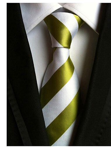  Homme Cravate Cravates Travail Mariage Gentleman Style formel Style moderne Mode Rayé Formel Entreprise robe ceremonie
