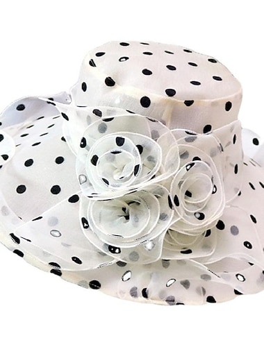  Hat Tyll Solhatt Ferie Te Fest Kentucky Melbourne Cup Cocktail Søt Blomst Stil Med MiniSpot Applikasjoner Hodepryd Hodeplagg å imponere Race Day Kjole