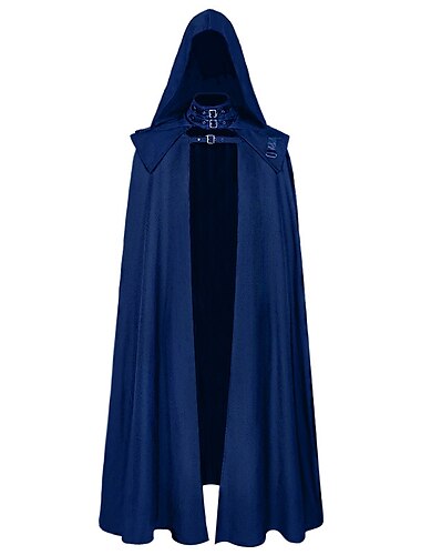  Retro Vintage Punk & Gothic Mittelalterlich Umhang Ren Faire Hexe Pestdoktor Wikinger Einfarbig Herren Damen Unisex Vikinger Fantasie Walpurgisnacht Maskerade Party Erwachsene Umhang