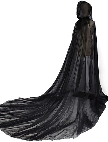  Retro vintage Punk & Gothic Middeleeuws Kaap Mantel Gemaskerd Bal Ren Faire Heks Pest dokter Ranger Effen Kleur Dames Keltisch Fantasie Walpurgisnacht Maskerade Feest Volwassenen Jas Mantel