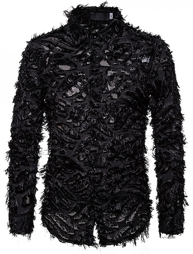  Punk & Gothique Steampunk Blouse / Chemise Prince Plumes Homme Halloween Carnaval Mascarade Performance Événement / Fête Adulte Chemise Toutes saisons