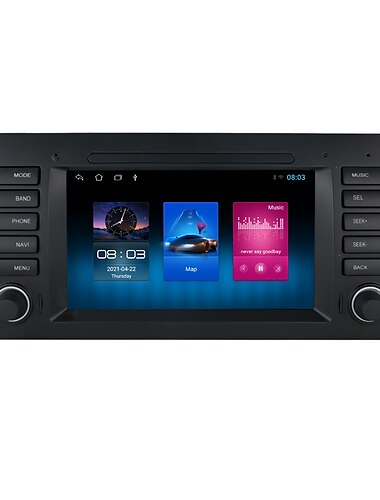  Fabriksudsalg JT-7018 7 inch 2 Din Android 10.0 Indbygget DVD afspiller Bil MP5-afspiller Bil Gps Navigator Touch-skærm GPS Wifi til BMW E39 / Radio / 4G (WCDMA)