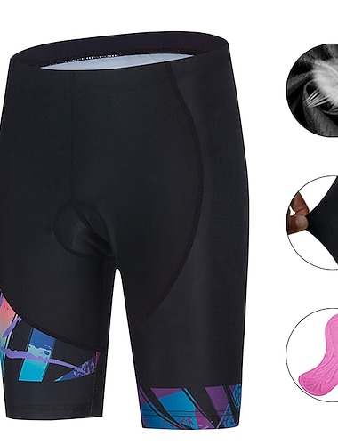 Női Mértani Kerékpáros rövidnadrág Biciklis nadrág Bicikli Bélelt nadrág Alsók Hegyi biciklizés Országúti biciklizés Sport 3D-s párna Kerékpár Gyors szárítás Nedvességelvezető Kék Spandex Ruházat   Női Mértani Kerékpáros rövidnadrág Biciklis nadrág Bicikli Bélelt nadrág Alsók Hegyi biciklizés Országúti biciklizés Sport 3D-s párna Kerékpár Gyors szárítás Nedvességelvezető Kék Spandex Ruházat