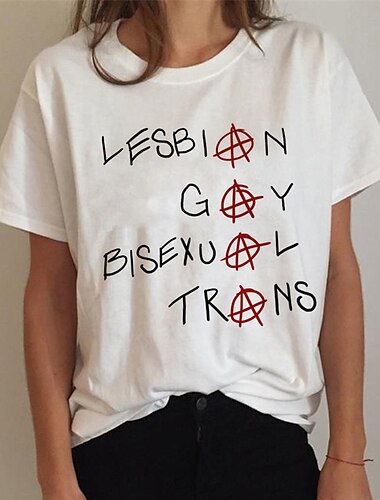  Pride-Parade LGBT-Stolz Schwulenstolz Regenbogenfahne T-Shirt-Ärmel Anime Zeichentrick Anime Harajuku Grafik Kawaii Für Paar Herren Damen Erwachsene Zurück zur Schule Heißprägen