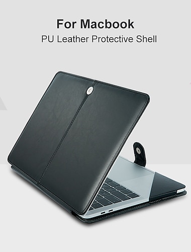  MacBook Θήκη Συμβατό με Macbook Air Pro 13.3 ίντσα Σκληρή PU δέρμα Συμπαγές Χρώμα