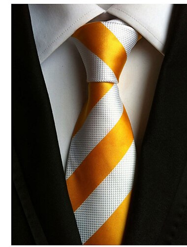 Herren Krawatten Büro Hochzeit Gentleman Formaler Stil Moderner Stil Mode Gestreift Formal Geschäft Formeller Abend