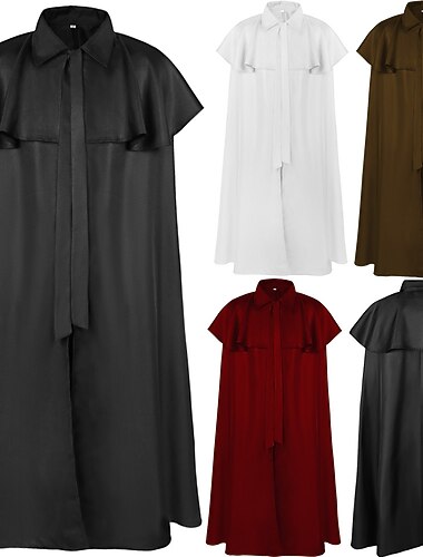  レトリ／ヴィンテージ パンク＆ゴシック 中世 ケープ クローク 仮面舞踏会 ペストドクター バイキング Ranger ソリッド 仮装 男性用 女性用 男女兼用 バイキング ファンタジー カーニバル マスカレード パーティー／フォーマル 成人 クローク