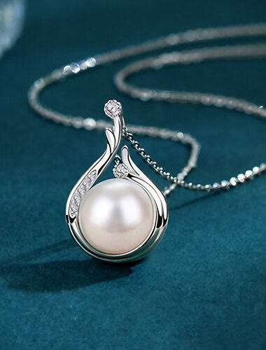  Necklace Pearl Imitation Pearl Zircon Women's Fashion Simple Classic Lovely Wedding Geometric Necklace For Party Gift