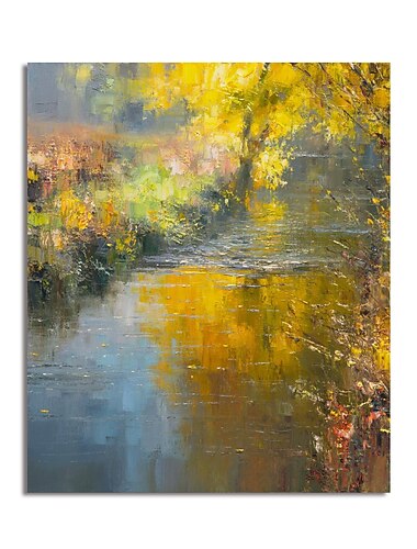  Pittura A Olio Fatta A Mano Dipinta A Mano Arte Della Parete Impressione Paesaggio Su Tela Dipinto Decorazione Della Casa Decor Telaio Allungato Pronto Da Appendere