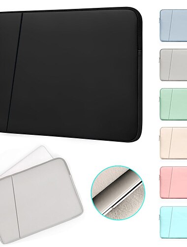  Sacoche ordinateur portable BN-Q004 12 " 14" 15.6" pouce Compatible avec Macbook Air Pro, HP, Dell, Lenovo, Asus, Acer, Chromebook Notebook Housse pour ordinateur portable Waterproof Anti-Chocs faux
