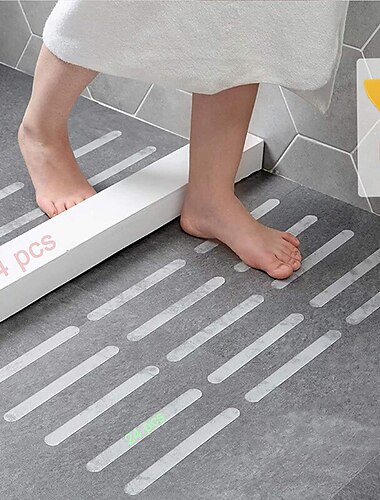 Tiras antideslizantes, peldaños de ducha de seguridad, pegatinas, pegatinas antideslizantes para bañera, cinta antideslizante para escalones de bañera de ducha, apliques de agarre adhesivo