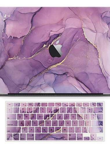  MacBook Air Hülle Touch ID Retina Display Laptop Kunststoff Hartschale mit Tastaturabdeckungen für 2021 2020 2019 2018 a2337 a2179 a1932