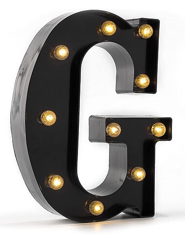  LED Alphabet & Arabic Marquee Lights, Battery Powered Black Letters LED for Events Wedding Party Birthday Home Bar Newly Design Cool Black for Halloween