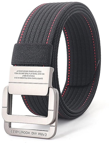  Miesten Taktinen vyö Muoti Urheilullinen Vapaa-aika Sininen musta punainen neulepusero Päivittäin Runko solki