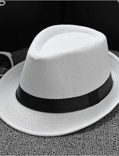  Retro vintage Roaring jaren '20 Jaren 1920 Panamahoed The Great Gatsby Bruiloftsgast Kostuum Voor heren Dames Maskerade Feest / Uitgaan Huwelijksreceptie Vrijgezellenfeest Volwassenen Hoed