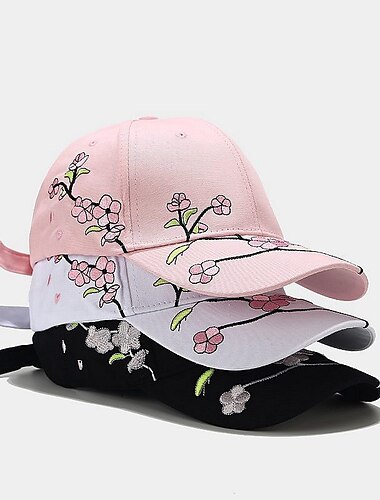  1 Uds nueva gorra de béisbol de algodón unisex de alta calidad para exteriores gorra de béisbol con bordado de ciruela gorras deportivas de moda para hombres & gorra de mujer