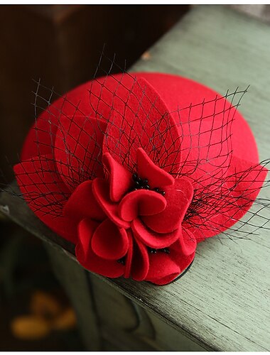  Retro Vintage 1950er Fascinator-Hut Kate Middleton Damen Maskerade Party / Abend Junggesellinnenabschiedsparty Erwachsene Hut