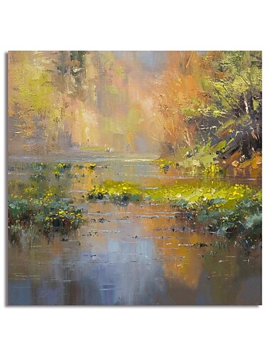  Pittura A Olio Fatta A Mano Dipinta A Mano Arte Della Parete Impressione Paesaggio Su Tela Dipinto Decorazione Della Casa Decor Telaio Allungato Pronto Da Appendere