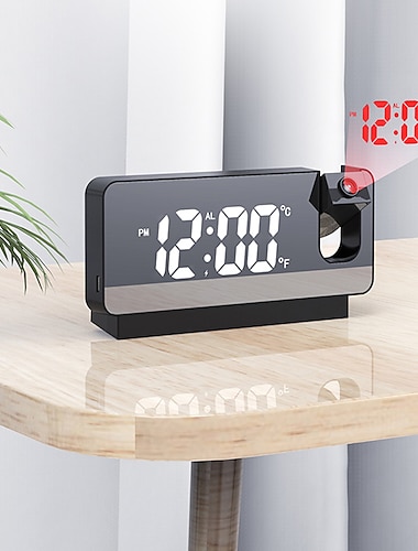 Smart Alarm Clock S282A for Led Digitale Projectie Wekker Tafel Elektronische Wekker Met Projectie  Tijd Projector Slaapkamer Nachtkastmodus
