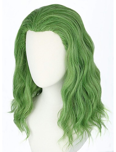  topcosplay Herren Clown Joker Perücke lockig kurz grün Cosplay Perücke Party Perücken St. Patrick's Day Perücken St. Patrick's Day Perücken