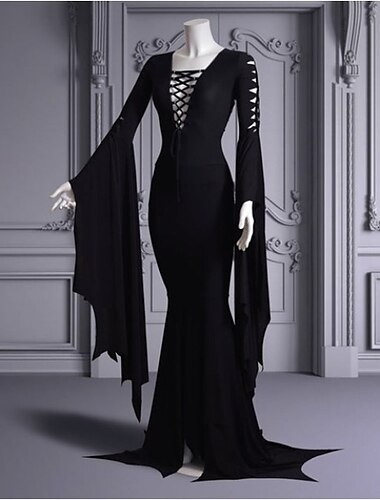  Punk & Gothic Mittelalterlich Streetstyle Kleid Maskerade Hexe Outlander Übergrössen Damen Walpurgisnacht Halloween Karneval Maskerade Party / Abend Erwachsene Kleid