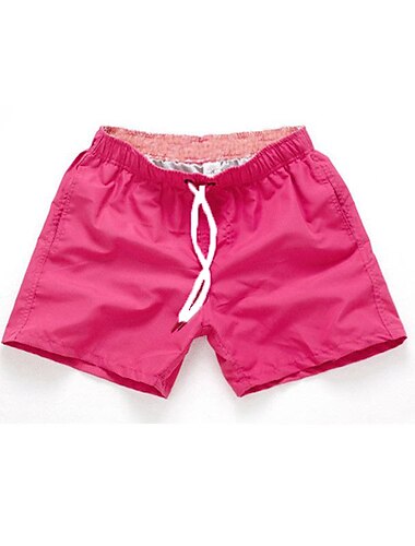  Herren Bademode Surfshorts Badehose Schwimmshorts kurz Rasche Trocknung Surfshorts Badeanzug Mit Taschen Kordelzug Schwimmen Surfen Strand Wassersport Einfarbig Frühling Sommer