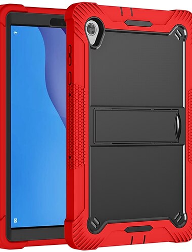  Tablette Hüllenabdeckung Für Lenovo Registerkarte M10 HD M10 FHD Plus mit Halterung Armor Defender Robuster Schutz Ganzkörperschutz Einfarbig PC Silikon