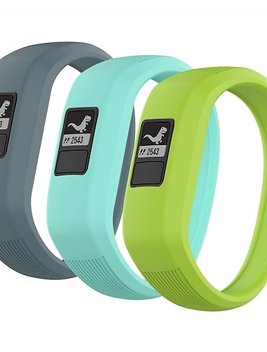  3 szt Pasek do zegarka na Garmin Vivofit 3 Vivofit JR Vivofit jr 2 Silikon Zastąpienie Pasek Elastyczny Wodoodporny Regulowany Pasek sportowy Mankiet