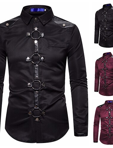  Punk & Gothique street style Blouse / Chemise Chevalier Homme Mascarade Fête / Soirée Adultes Chemisier