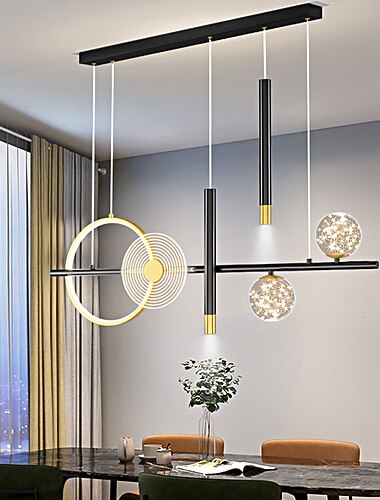  ny spisestue lysekrone nordisk minimalistisk stripe kreativ himmelstjerne moderne enkel spisestuelysekrone lys