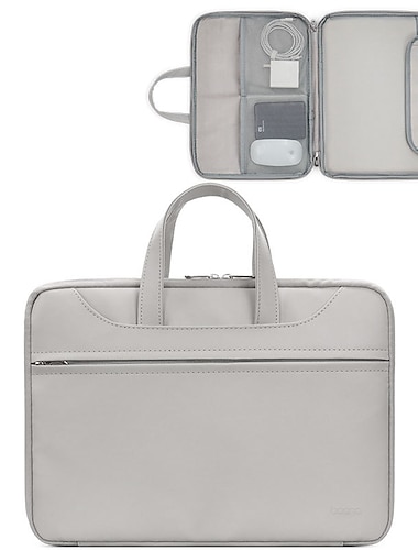  Sacoche ordinateur portable 12 " 13" 14" pouce Compatible avec Macbook Air Pro, HP, Dell, Lenovo, Asus, Acer, Chromebook Notebook Waterproof faux cuir Couleur unie pour Voyage Bureau pour les