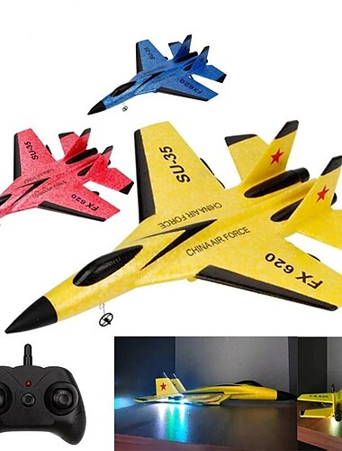  Avion en mousse rc su-35 avion 2.4g planeur radiocommandé avion de chasse télécommandé avion en mousse garçons jouets pour enfants