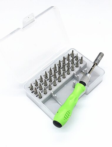  32-in-1 schroevendraaierset met koffer, voor montage en demontage van de machine, moet goed zijn, multifunctionele schroevendraaierset, speciaal gevormd gereedschap, vijfsterrenschroevendraaier, Y-type driehoekreparatieset