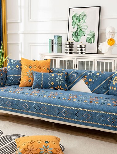  Sofa-Schonbezug im Boho-Stil, Sofa-Sitzbezug, Sofabezüge, Möbelschutz, Anti-Rutsch-Couchbezüge für Hunde, Katzen, Kinder (stückweise verkauft/nicht alle Sets)