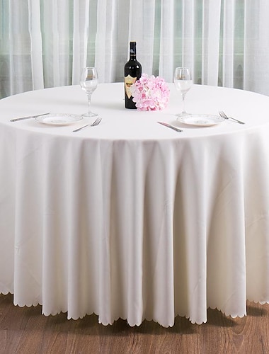  Nappes rondes en tissu, linge de table pour fête de mariage, réception, banquet, événements, cuisine, salle à manger