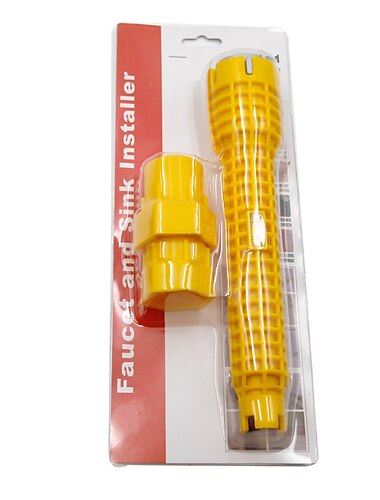  Chave de pia de três cabeças multifuncional ferramenta de instalação de encanamento de banheiro ferramenta de manutenção e desmontagem de torneira de tubulação de água doméstica